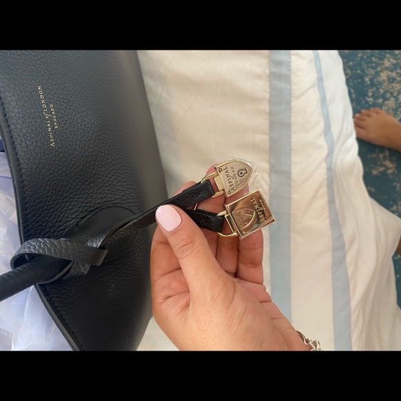 Aspinal of London - London Tote in Black Pebble - Picture 5 of 6